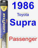 Passenger Wiper Blade for 1986 Toyota Supra - Hybrid