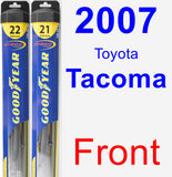 Front Wiper Blade Pack for 2007 Toyota Tacoma - Hybrid