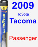 Passenger Wiper Blade for 2009 Toyota Tacoma - Hybrid