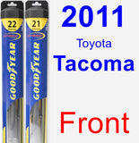 Front Wiper Blade Pack for 2011 Toyota Tacoma - Hybrid