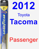 Passenger Wiper Blade for 2012 Toyota Tacoma - Hybrid