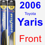 Front Wiper Blade Pack for 2006 Toyota Yaris - Hybrid