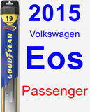 Passenger Wiper Blade for 2015 Volkswagen Eos - Hybrid