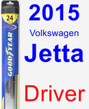Driver Wiper Blade for 2015 Volkswagen Jetta - Hybrid