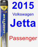 Passenger Wiper Blade for 2015 Volkswagen Jetta - Hybrid