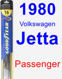 Passenger Wiper Blade for 1980 Volkswagen Jetta - Hybrid