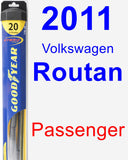 Passenger Wiper Blade for 2011 Volkswagen Routan - Hybrid