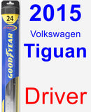 Driver Wiper Blade for 2015 Volkswagen Tiguan - Hybrid