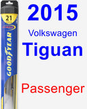 Passenger Wiper Blade for 2015 Volkswagen Tiguan - Hybrid