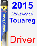 Driver Wiper Blade for 2015 Volkswagen Touareg - Hybrid