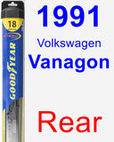 Rear Wiper Blade for 1991 Volkswagen Vanagon - Hybrid