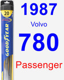 Passenger Wiper Blade for 1987 Volvo 780 - Hybrid