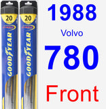 Front Wiper Blade Pack for 1988 Volvo 780 - Hybrid