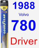 Driver Wiper Blade for 1988 Volvo 780 - Hybrid