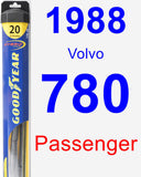 Passenger Wiper Blade for 1988 Volvo 780 - Hybrid