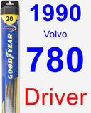 Driver Wiper Blade for 1990 Volvo 780 - Hybrid