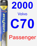 Passenger Wiper Blade for 2000 Volvo C70 - Hybrid