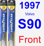 Front Wiper Blade Pack for 1997 Volvo S90 - Hybrid