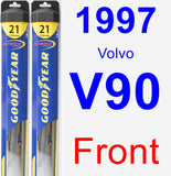 Front Wiper Blade Pack for 1997 Volvo V90 - Hybrid