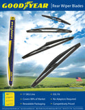 Front & Rear Wiper Blade Pack for 2013 Hyundai Accent - Premium